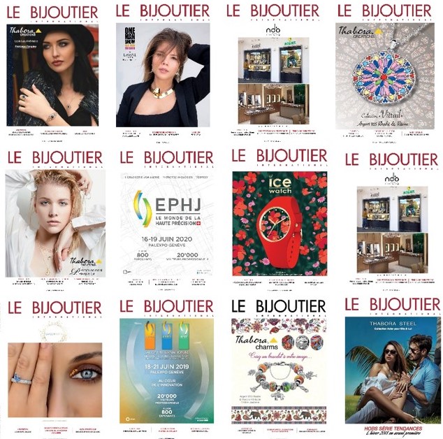 Magazines LE BIJOUTIER INTERNATIONAL & LE GUIDE DU BIJOU FANTAISIE : Retour sur les couvertures 2019