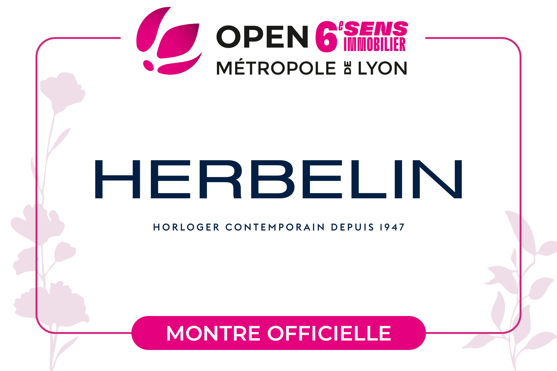 HERBELIN – Chronométreur officiel du tournoi féminin Open 6ème Sens Immobilier