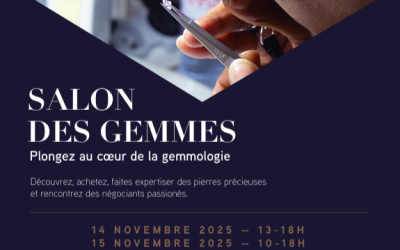22/10/2025 – Le Salon des Gemmes revient à Paris les 14 et 15 novembre 2025